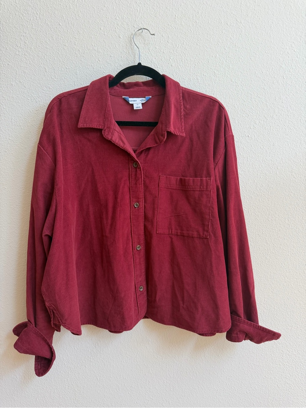 Burgundy Corduroy Shirt